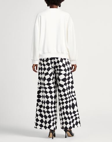Woman Sweatshirt White Size L Cotton, Modal, Elastane