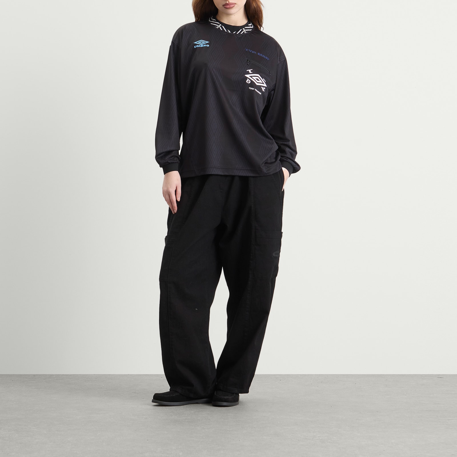TOGA x Umbro Game Shirt Long Sleeve Black