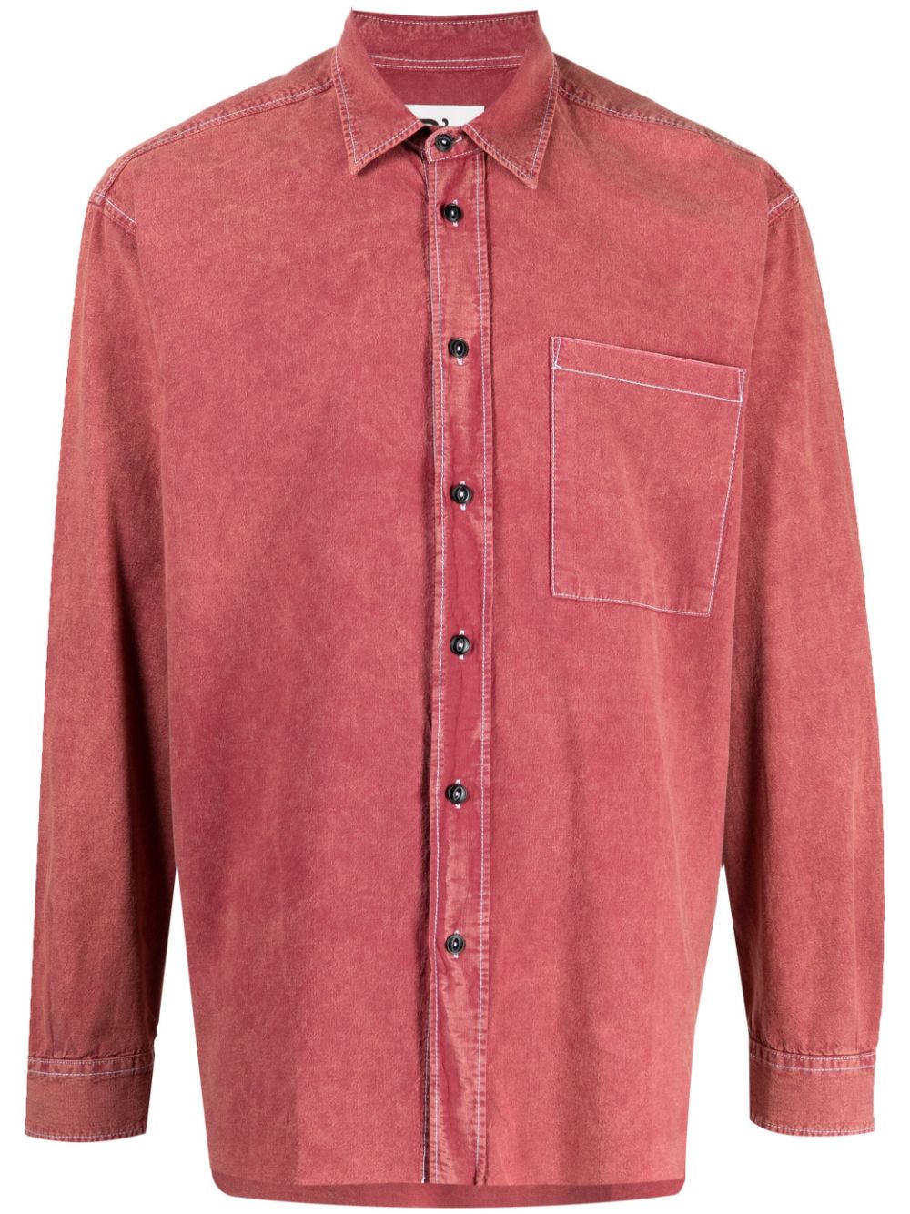 Long-sleeve cotton shirt - Red