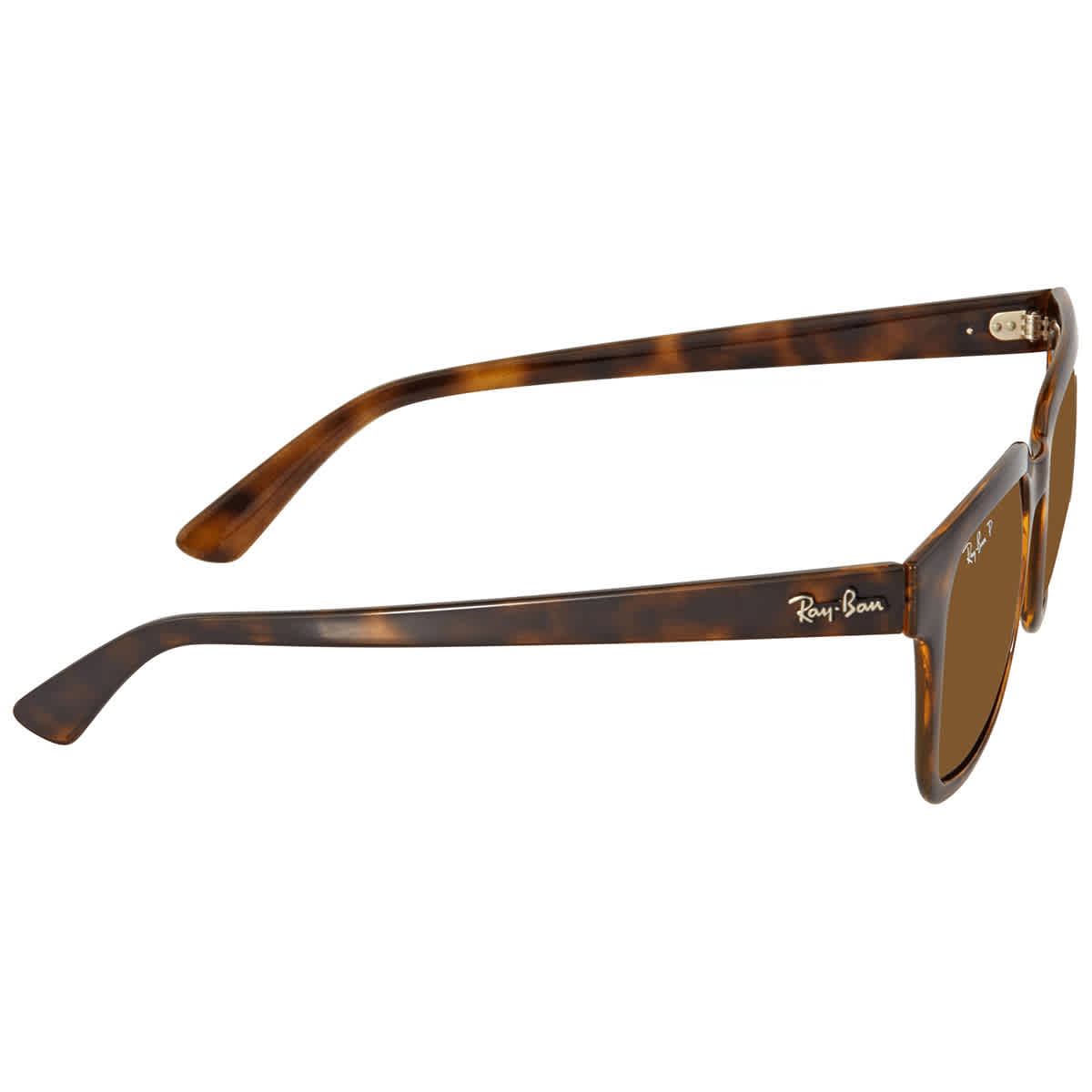 Brown Polarized Square Unisex Sunglasses RB4323 710/83 51