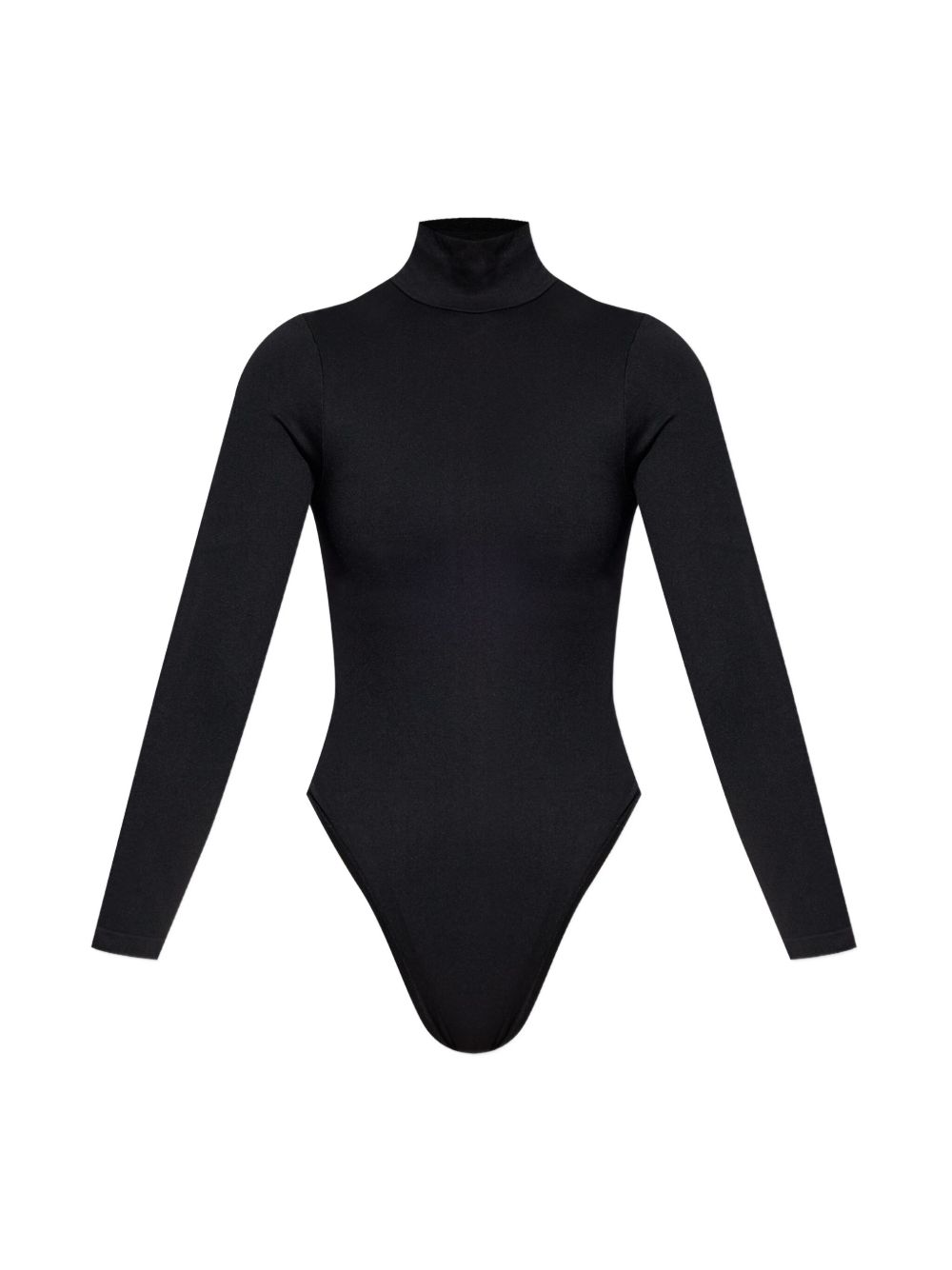 High-neck long-sleeve bodysuit - Black