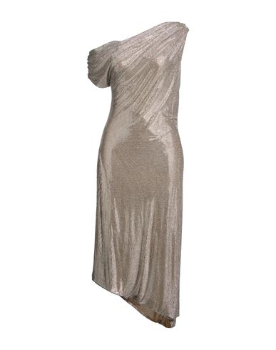 Woman Midi dress Silver Size 6 Polyamide, Elastane