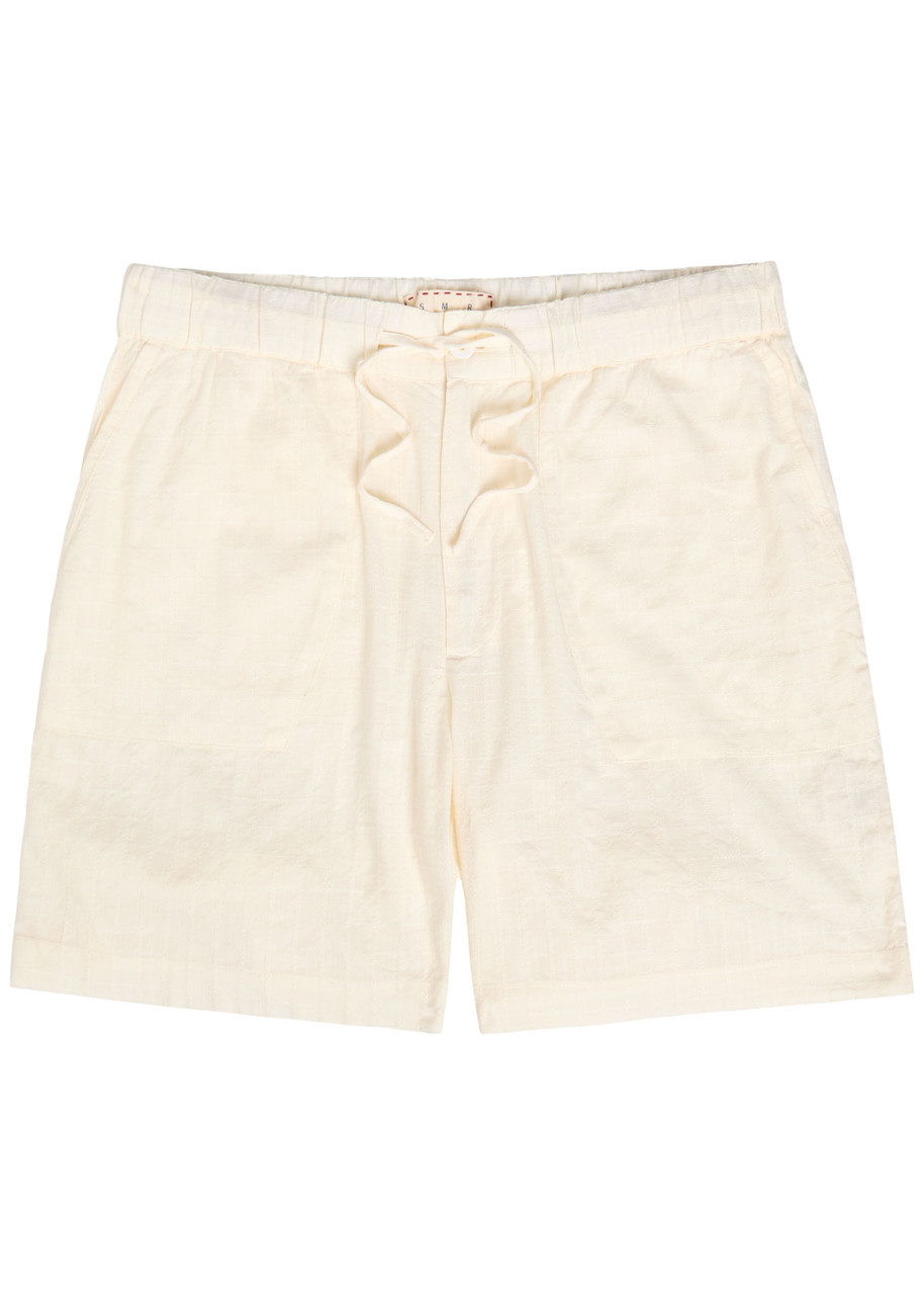 Escubelle Embroidered Cotton-blend Shorts