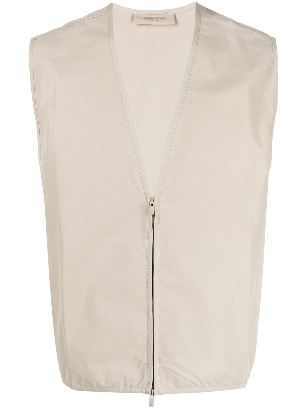 Barn zip-up vest - Brown