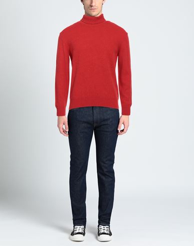 Man Turtleneck Red Size S Acrylic, Wool, Alpaca wool