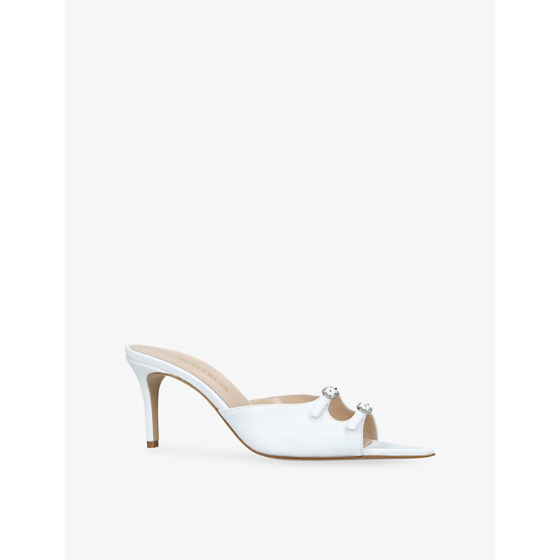 Womens Carol 75 Leather Heeled Mules