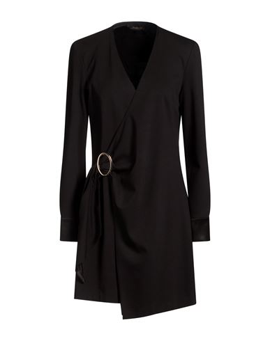 Woman Mini dress Black Size 10 Viscose, Polyamide, Elastane