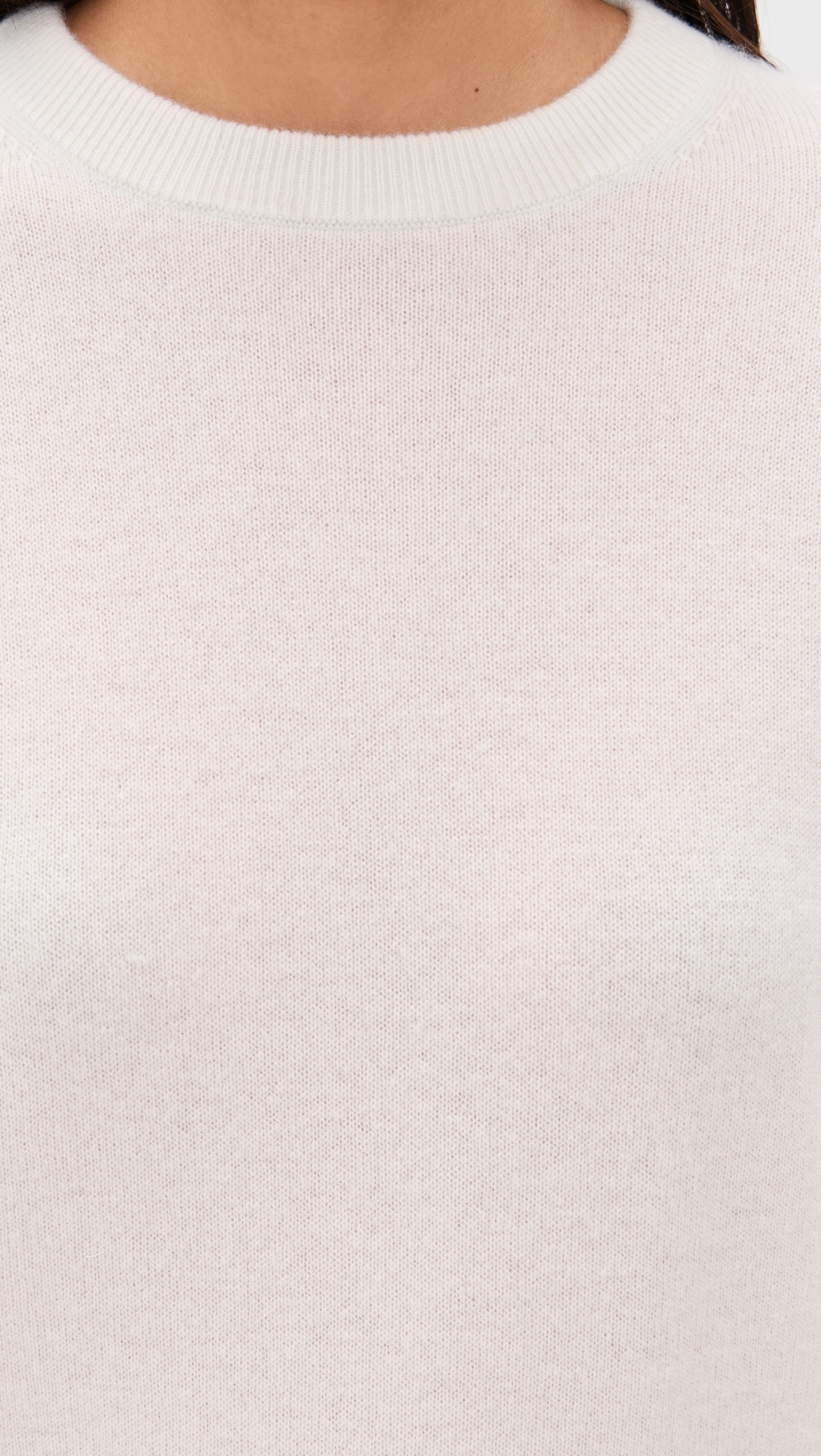 Cashmere Crew Pullover Soft White