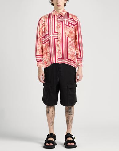 Man Shirt Garnet Size L EcoVero viscose, Viscose