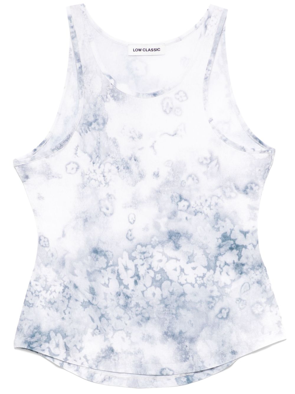 Floral Print Sleeveless tank top - Grey