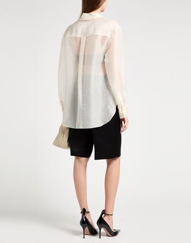 Woman Shirt Ivory Size 8 Silk