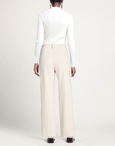 Woman Pants Beige Size 10 Polyester, Polyurethane