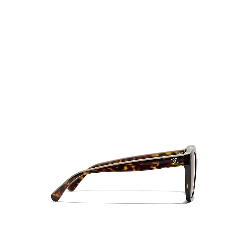 Womens Brown Butterfly Sunglasses