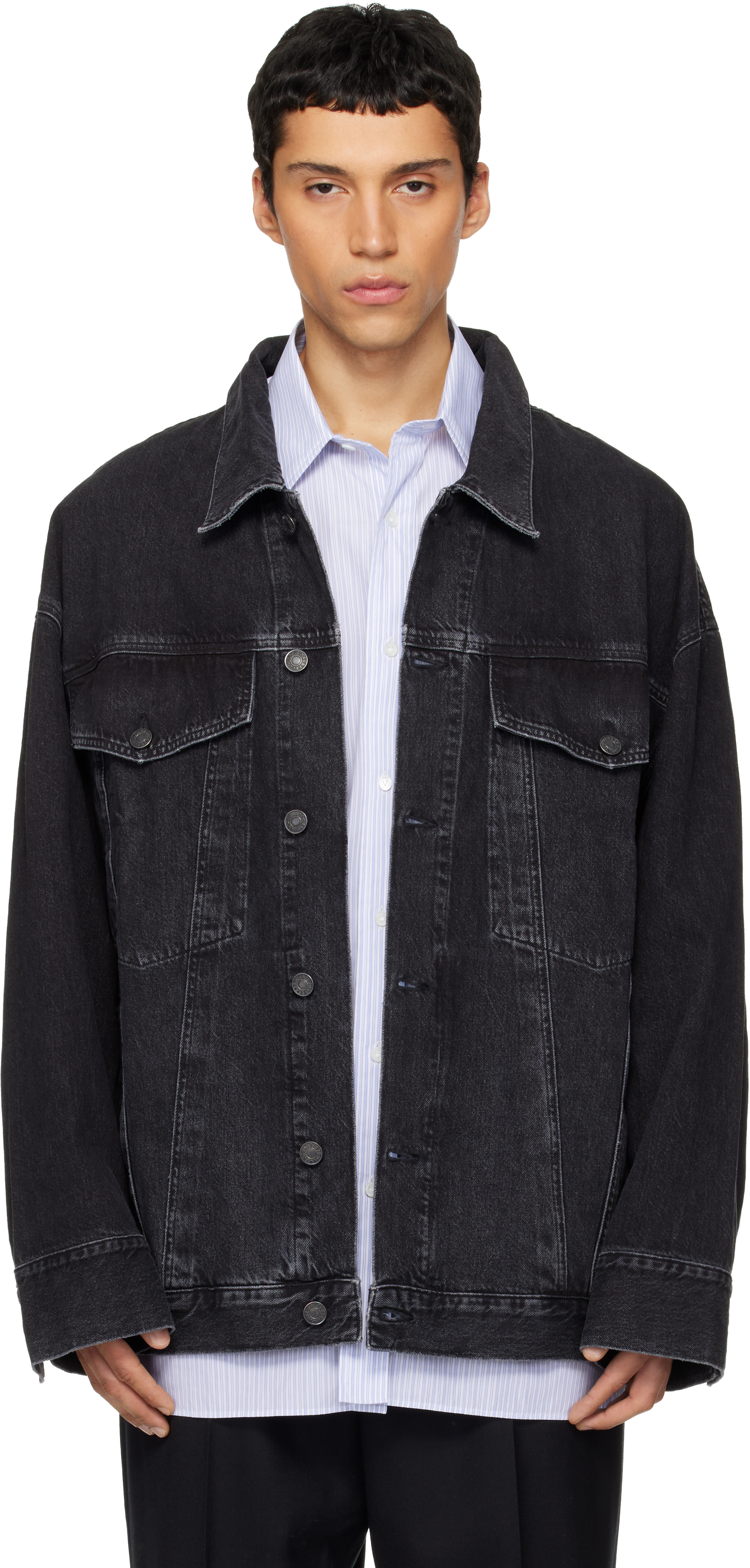 Black Wayne Denim Jacket