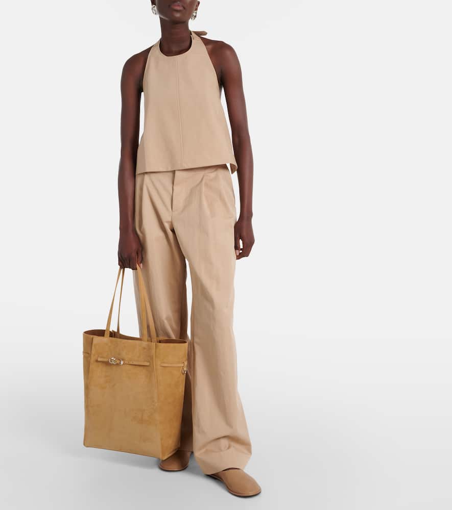 Wardrobe. NYC Halterneck cotton-blend drill top