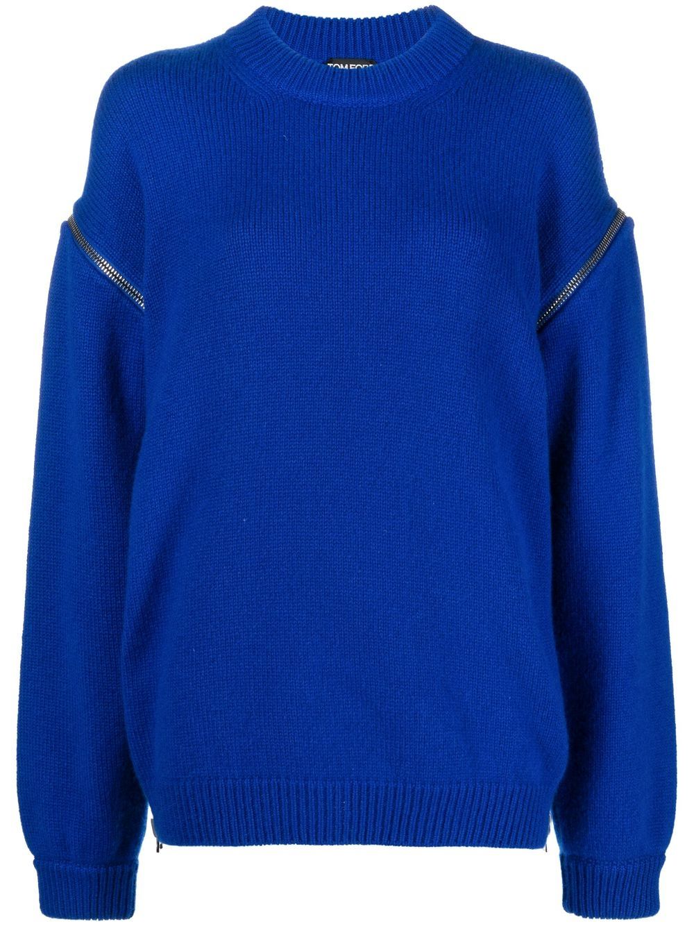 Cashmere oversize knit jumper - White