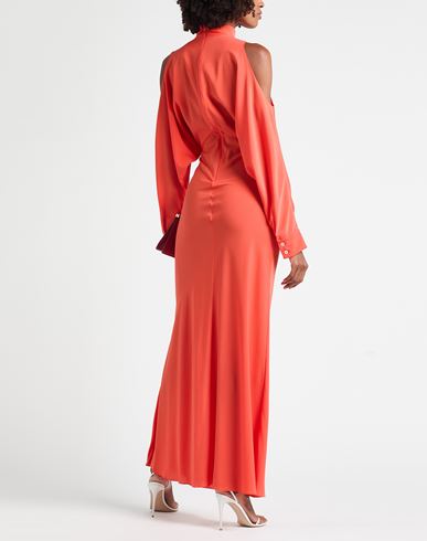 Woman Maxi dress Orange Size 2 Viscose