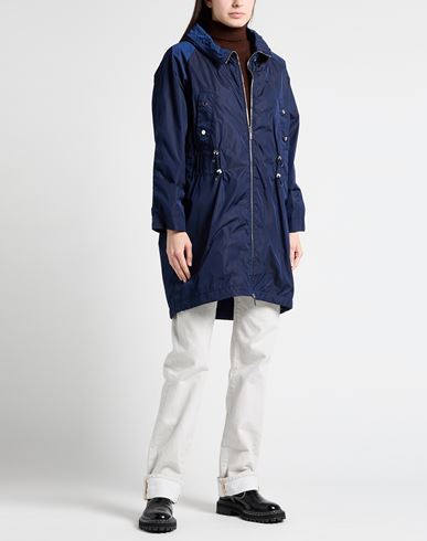 Moorer Woman Overcoat & Trench Coat Blue Size 4 Polyamide
