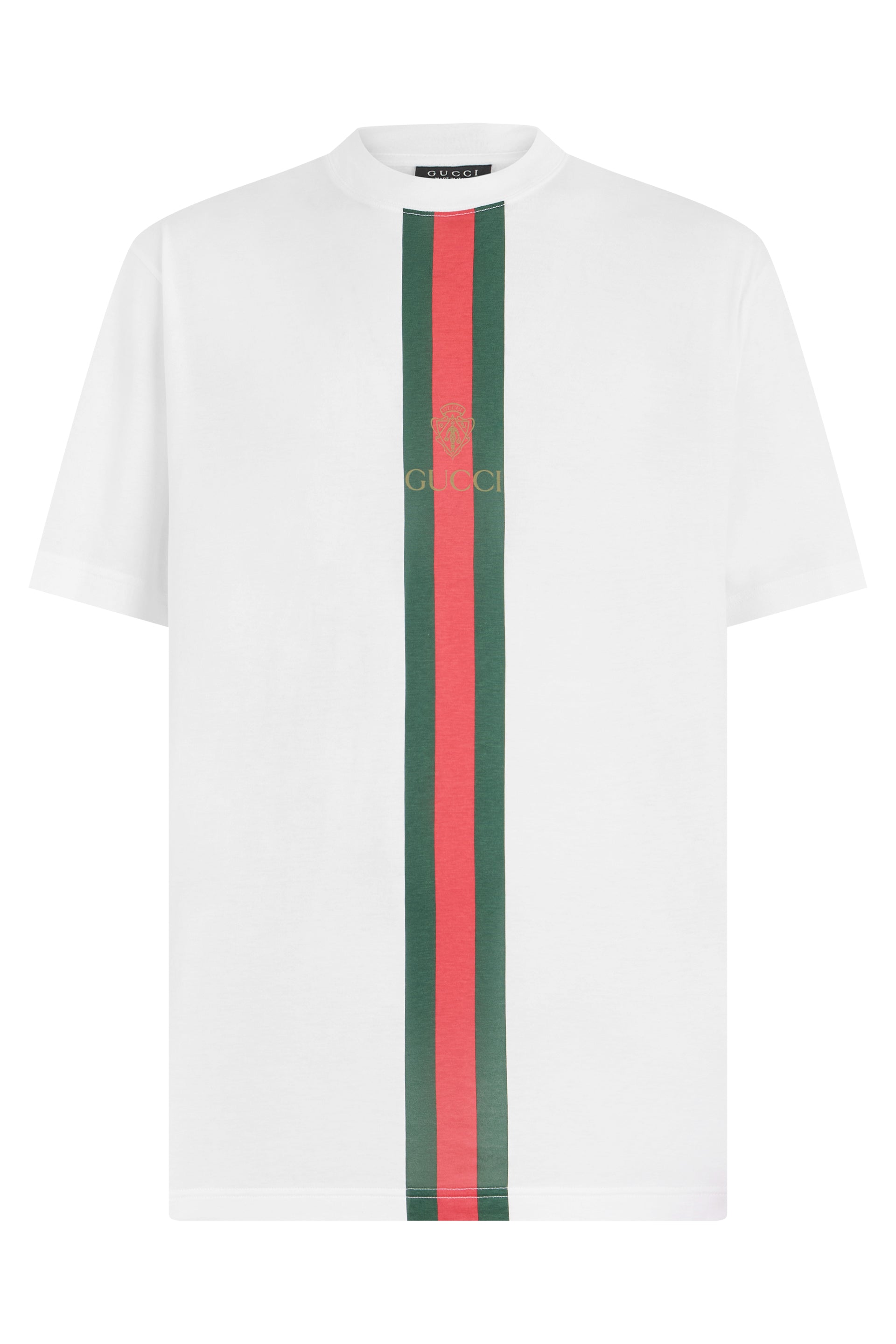 Logo Printed Cotton T-Shirt with Crew Neck
