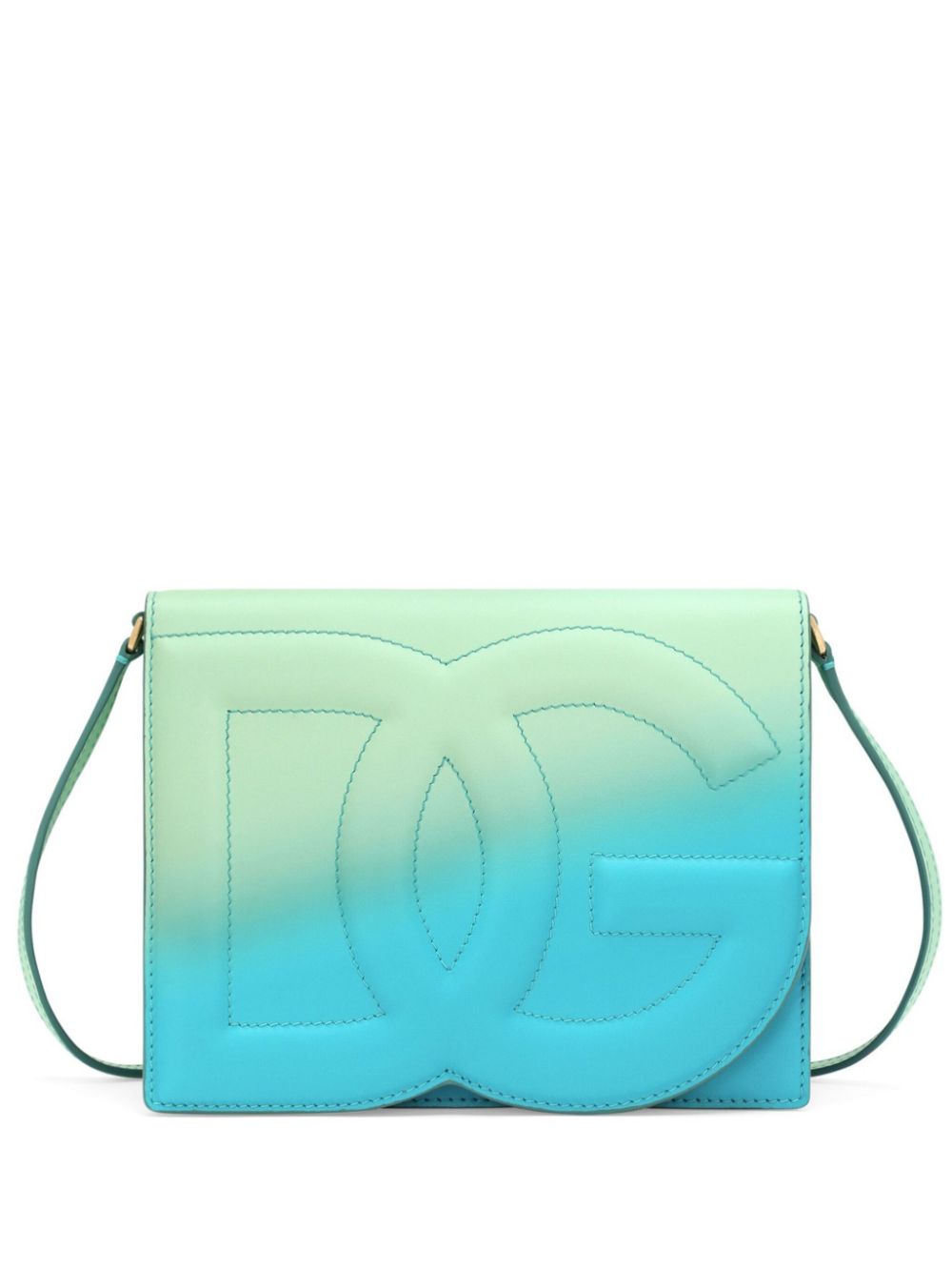 DG Logo gradient-effect crossbody bag - Blue