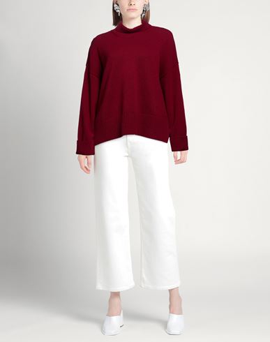 Woman Turtleneck Burgundy Size M Cashmere