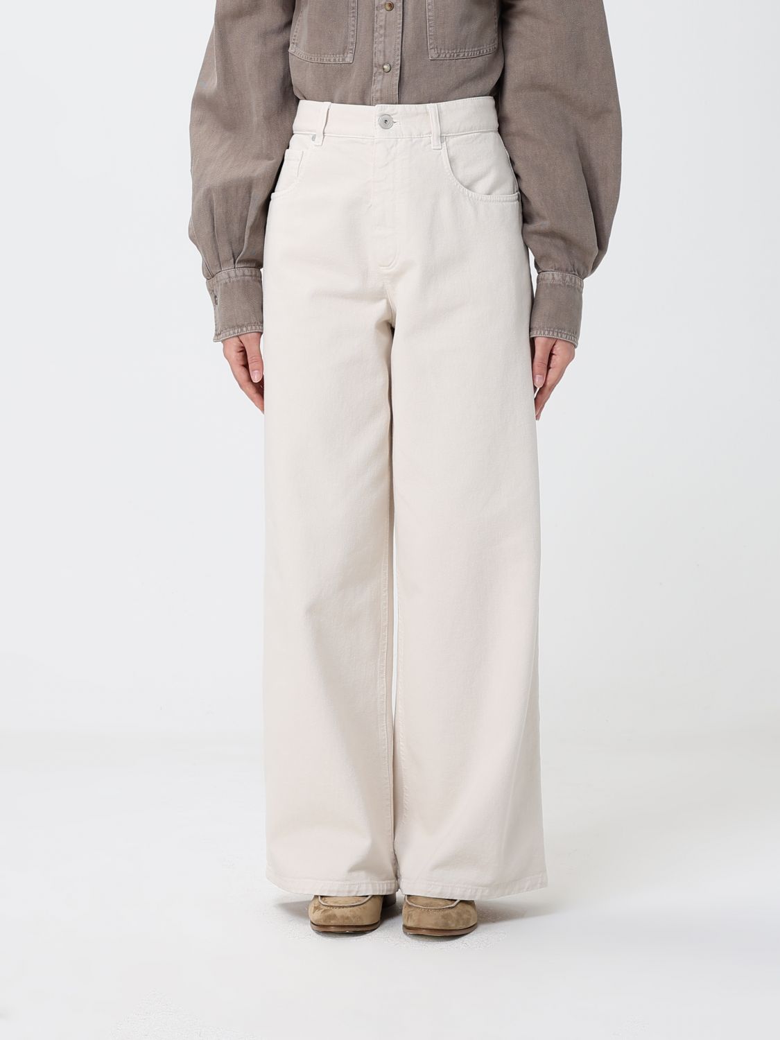 Jeans Woman color White