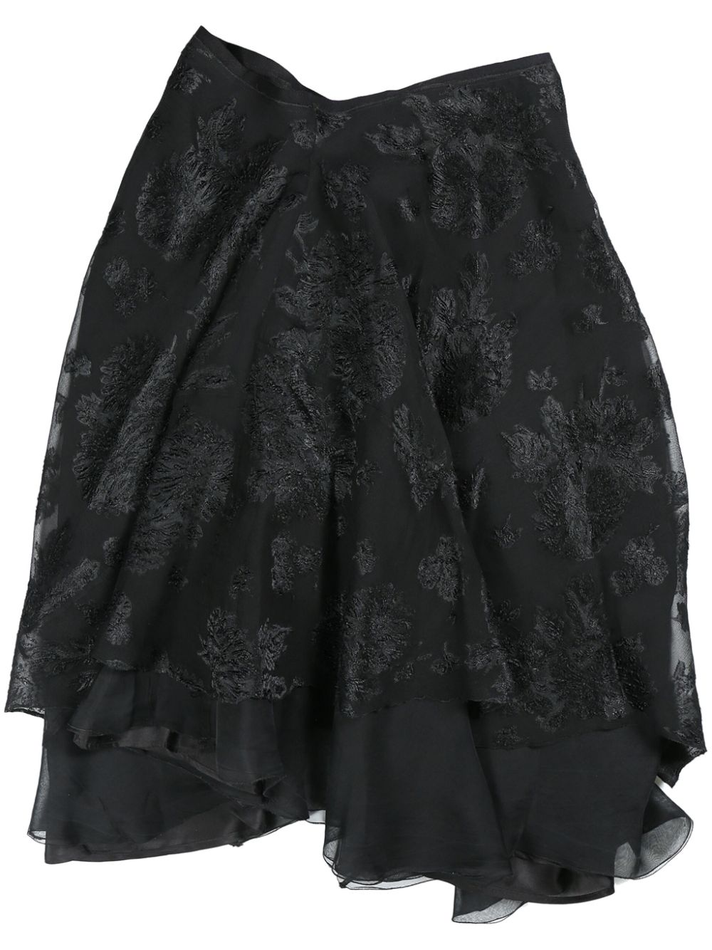 Noir asymmetric skirt - Black