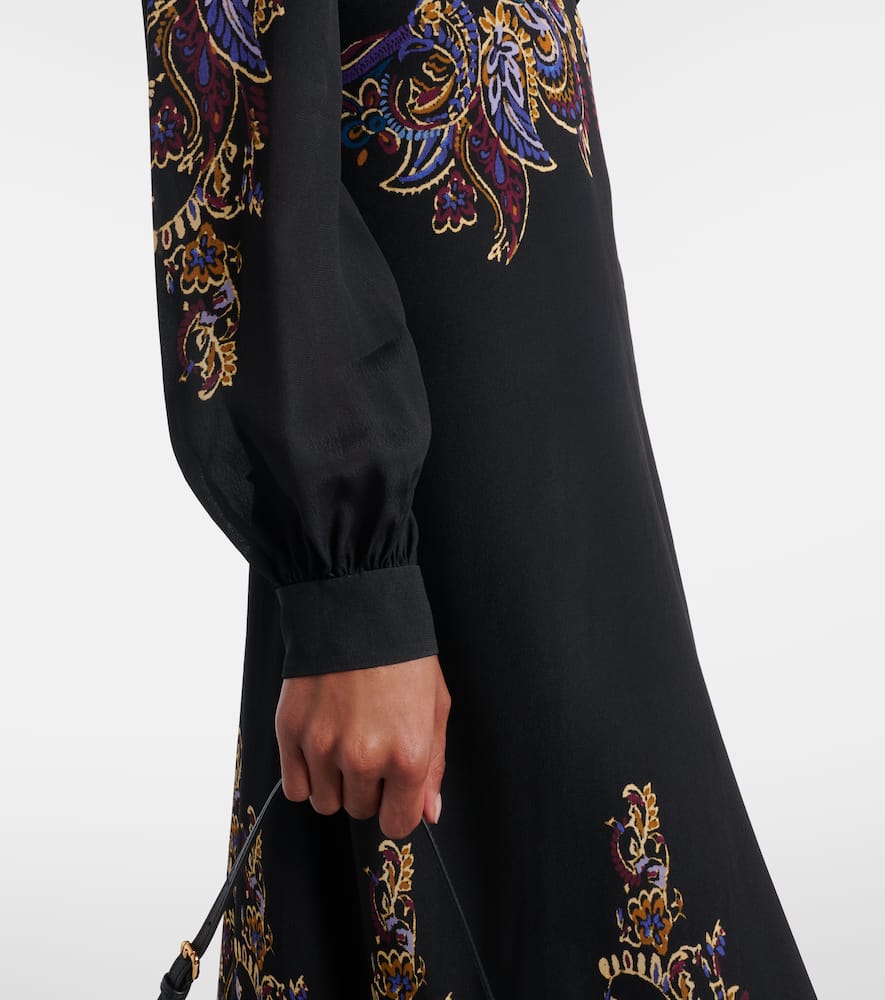Paisley midi dress