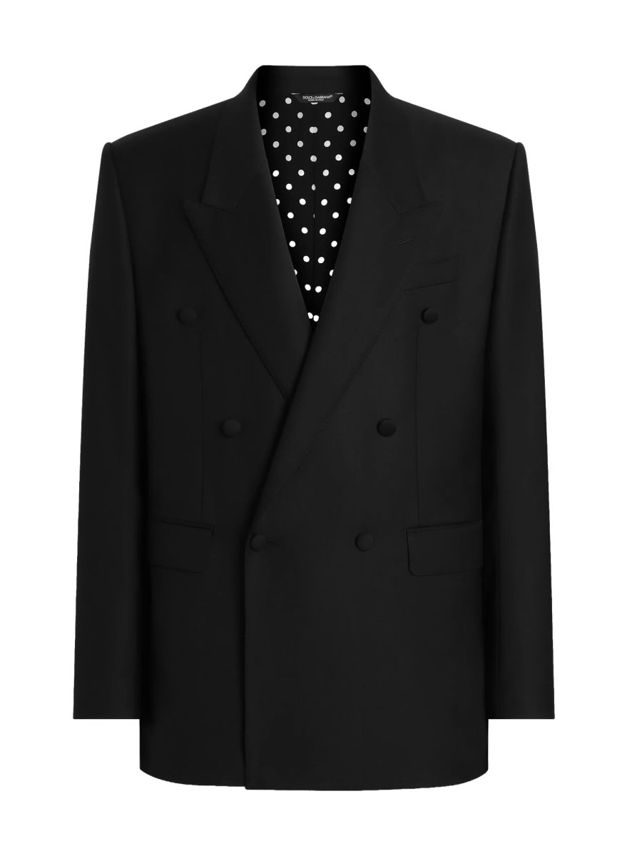 Double-Breasted Virgin Wool Blazer