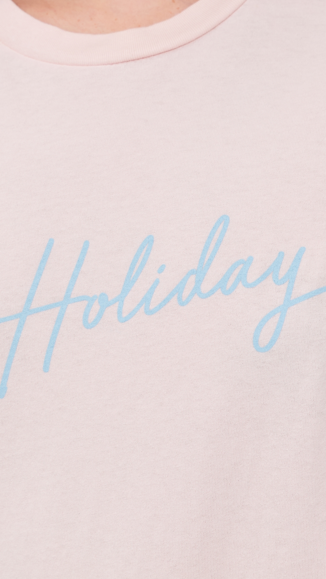 On Holiday Vintage Fit Tee Pink