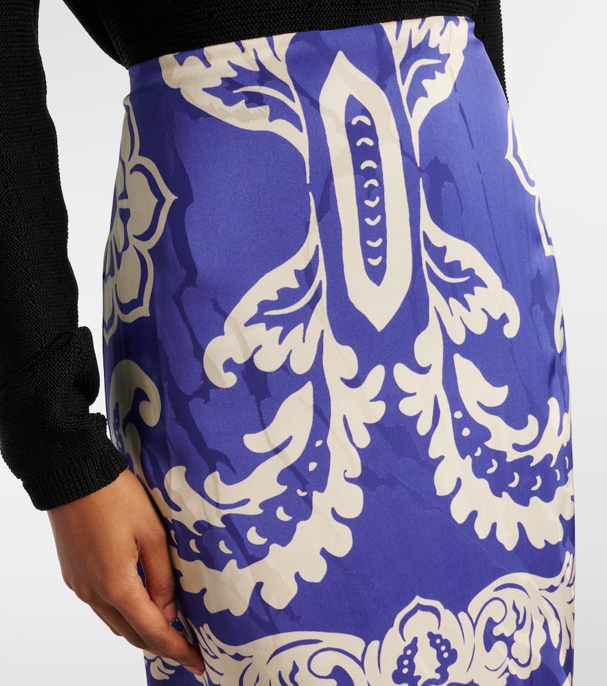 Printed maxi skirt