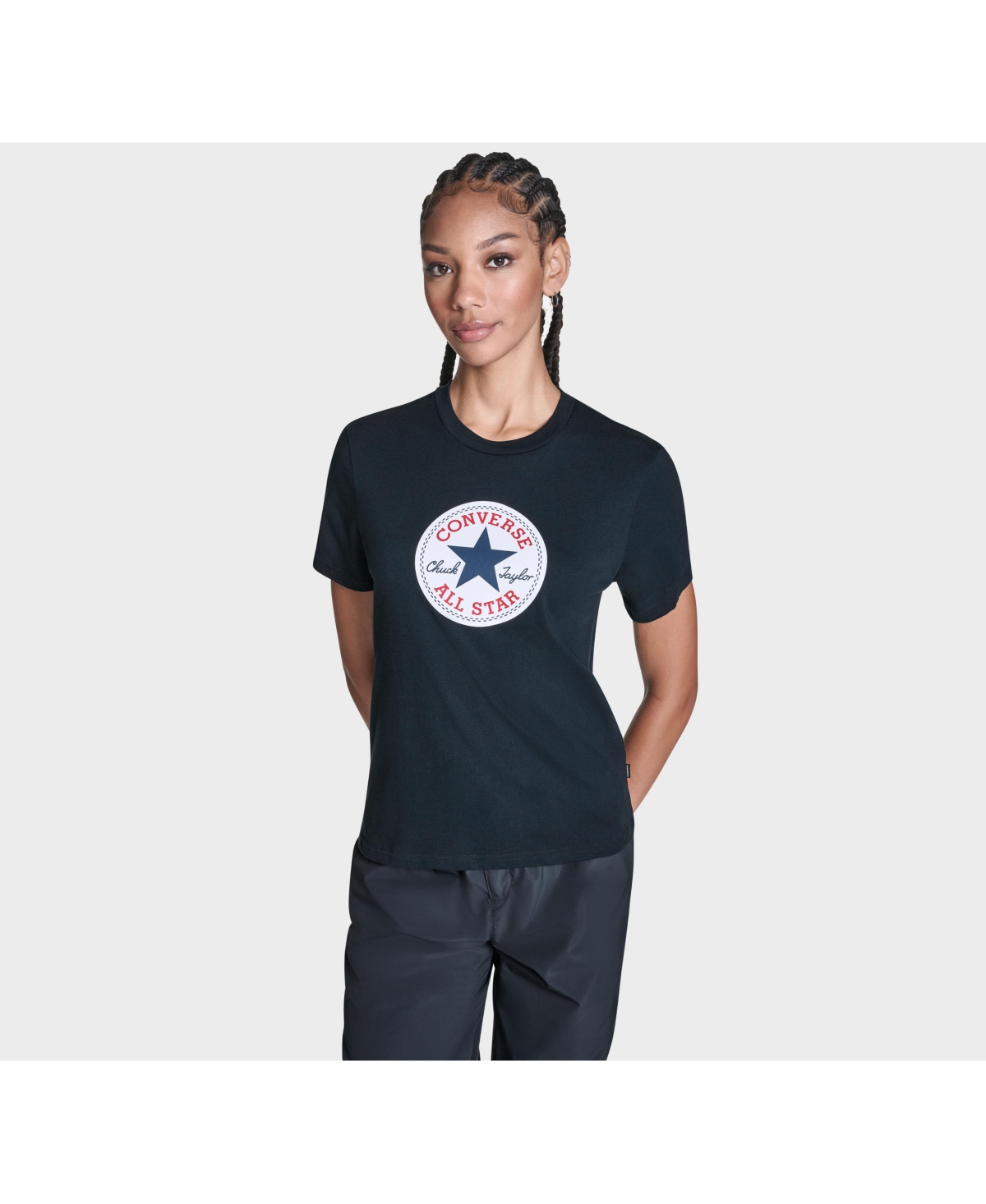 Women's Chuck Taylor All Star Patch T-Shirt - black
