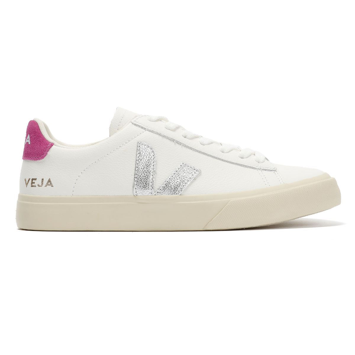 Veja Campo Leather Women's White/Silver/Ultraviolet Trainer