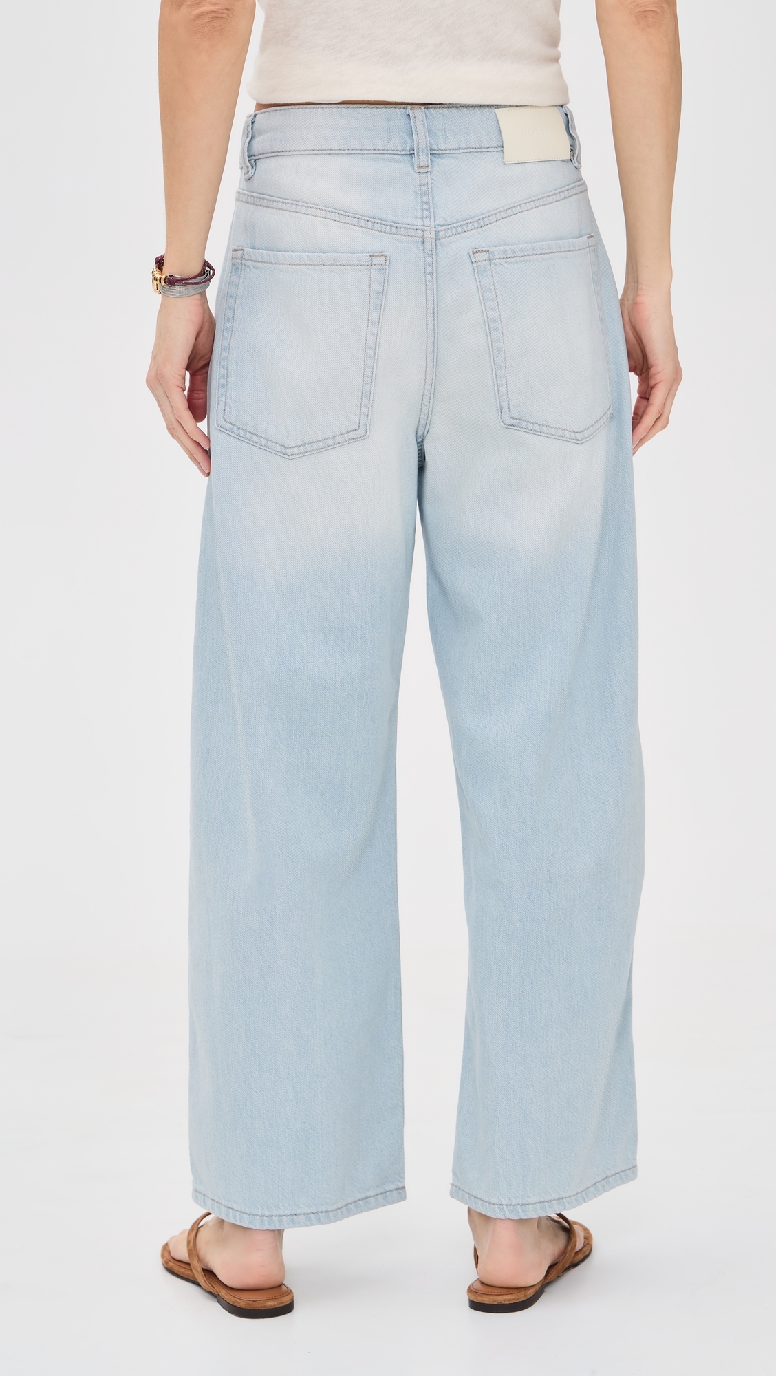 Taylor Petite Relaxed Barrel Jeans Poolside Aura