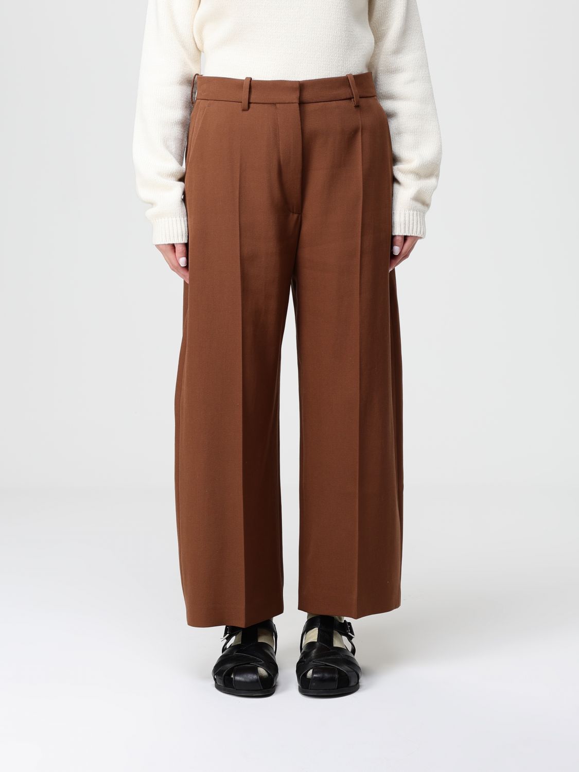 Pants Woman color Brown