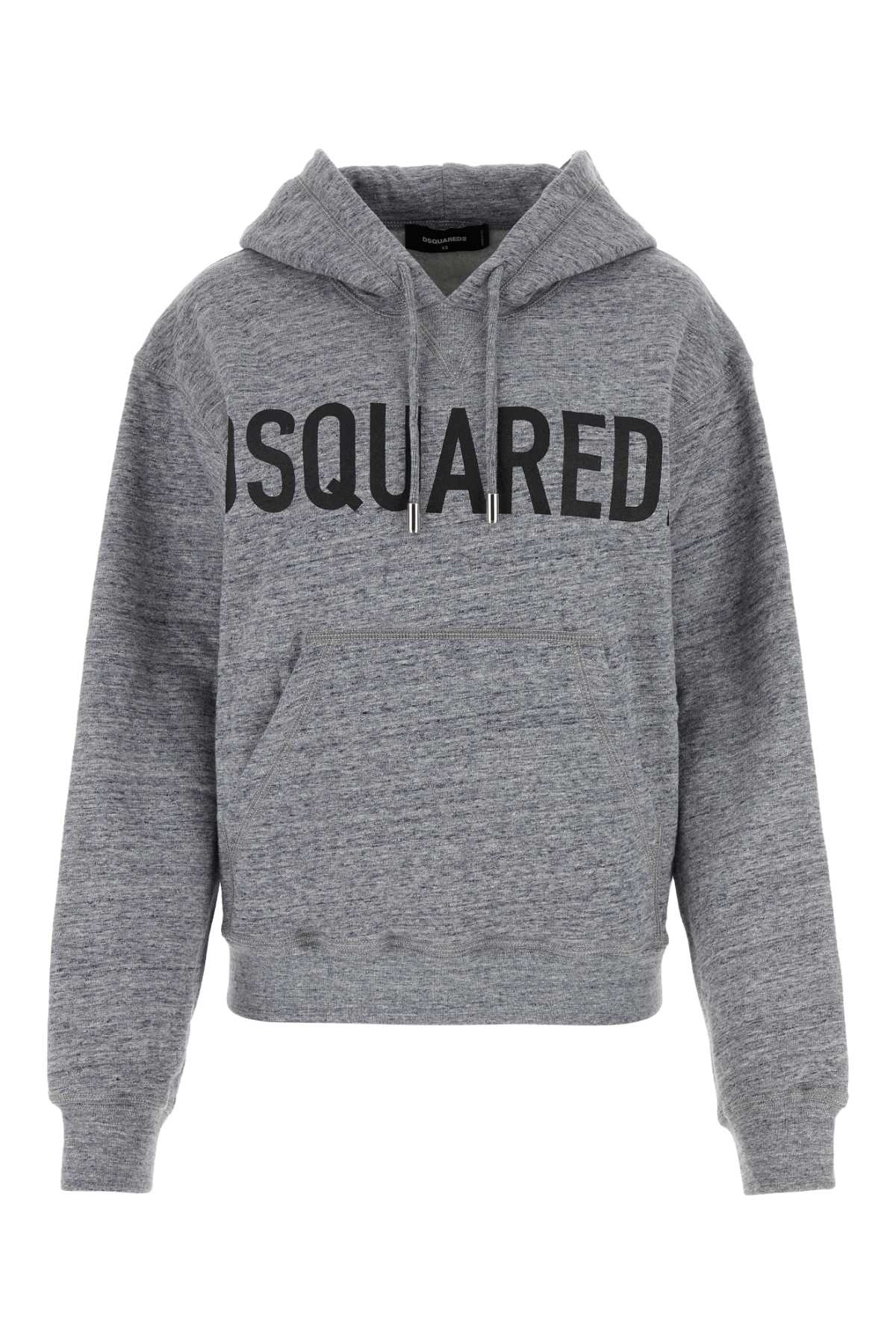 Logo-Print Cotton Sweatshirt — Gray