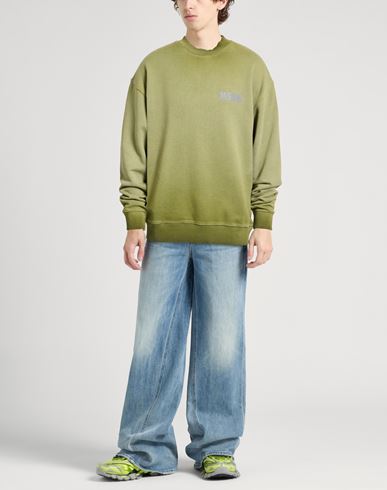 Man Sweatshirt Military green Size XS Cotton