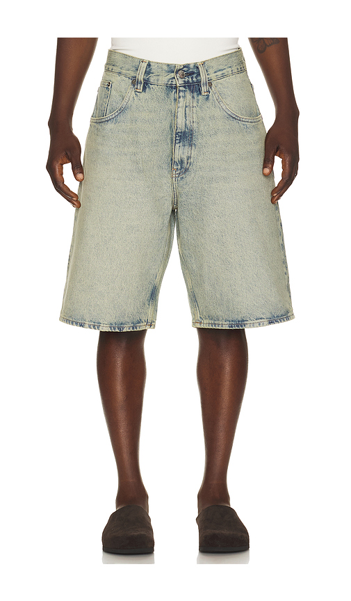 Sunflower Super Wide Denim Short in Denim-Light. - 36 also