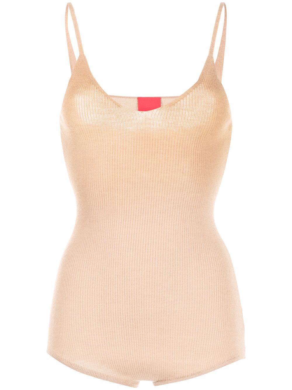 Joni fine-knit cashmere bodysuit - Brown