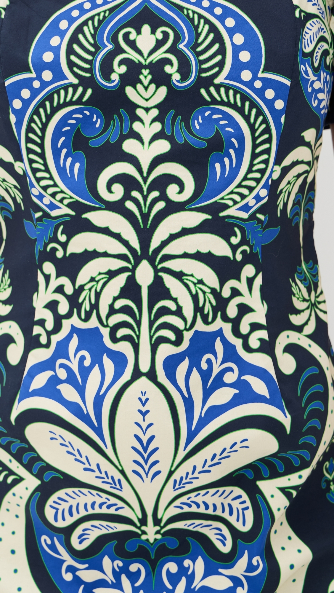 Kelly Dress Palm Pavillion Cobalt