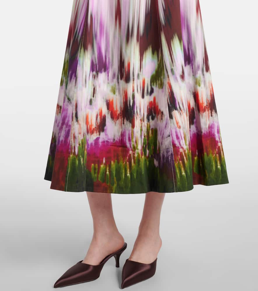 Magnolia cotton and rayon-blend midi dress
