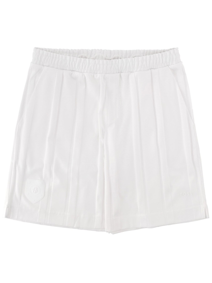 White Cotton Shorts
