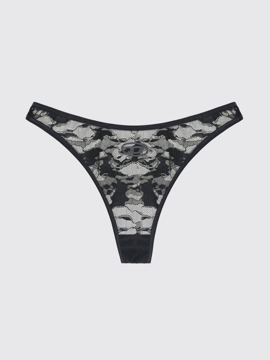 Diesel Punchy-Utlt lace-detail thong - Black