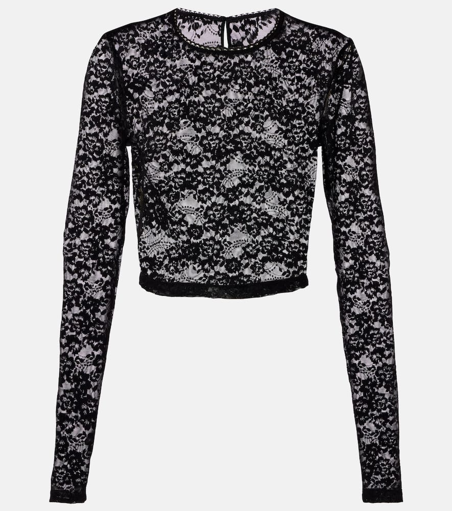 Rona cropped lace top