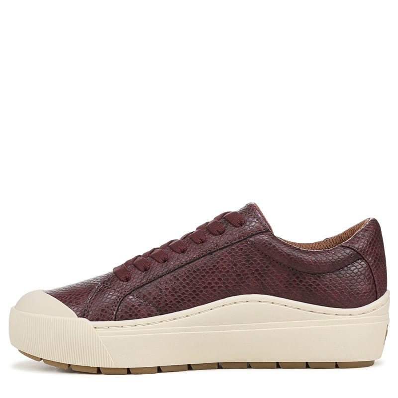 Women's Time Off Sneakers (Dark Red Faux Leather)