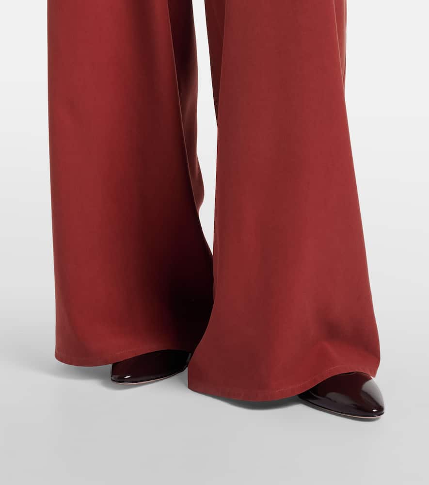 Cotton wide-leg pants