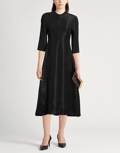 Woman Midi dress Black Size 0 Polyester, Cotton, Elastane