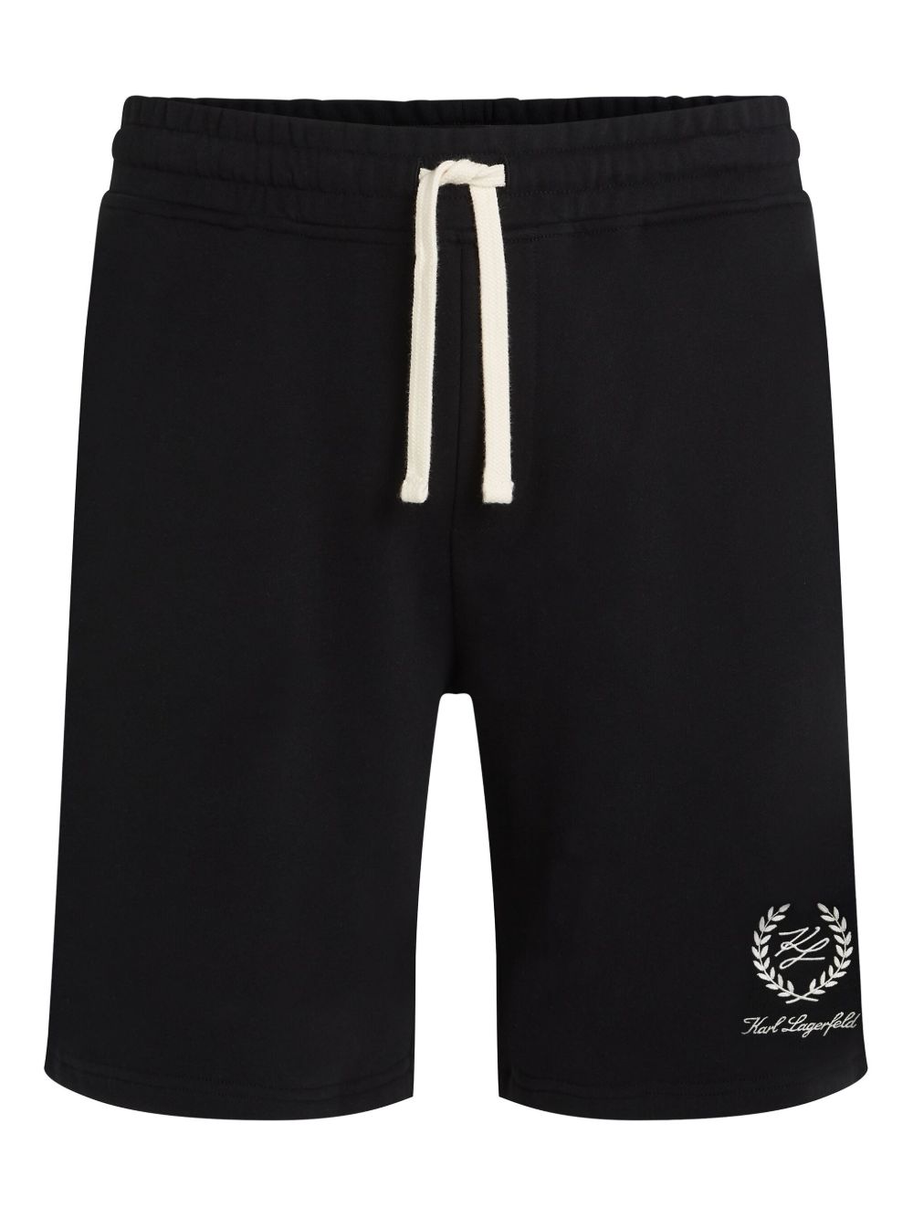 Karl Lagerfeld logo-embroidered track shorts - Black