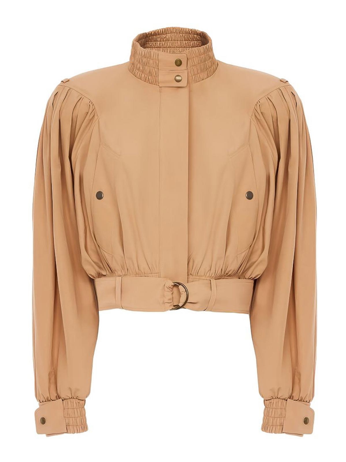 Gathered cropped jacket