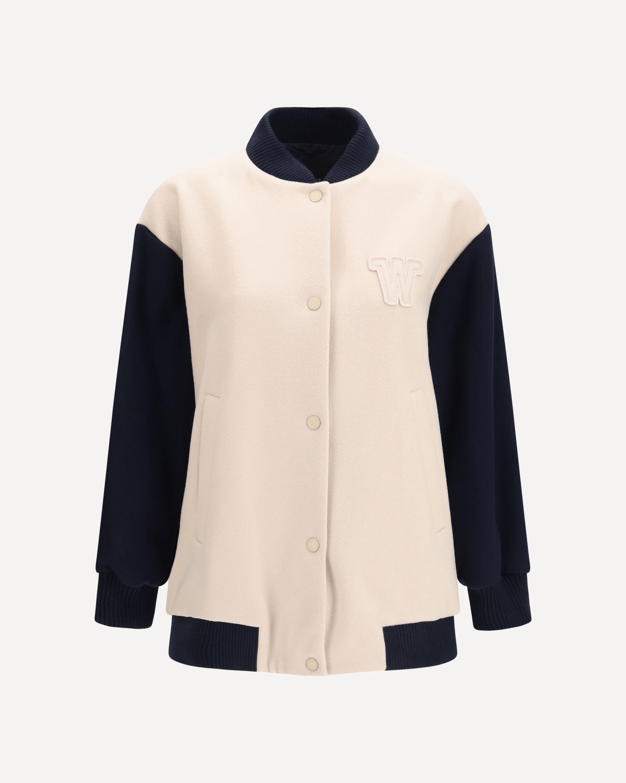 Oversized Bomber in double wool Female 44